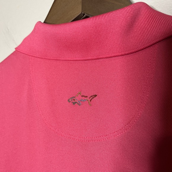 Women's GREG NORMAN Size Large Golf Sleeveless Polo PlayDry Golf‎ Tank Top Pink - Picture 3 of 7